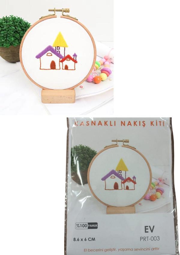 Nakış Kitleri Kasnaklı 8.6 X 6 cm Ev - Image 1