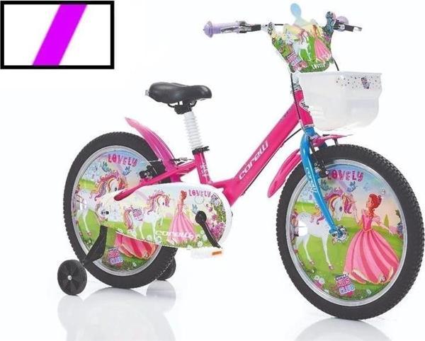 CORELLİ LOVELY KIZ ÇOCUK BİSİKLETİ V 20 JANT MOR BEYAZ - Image 1