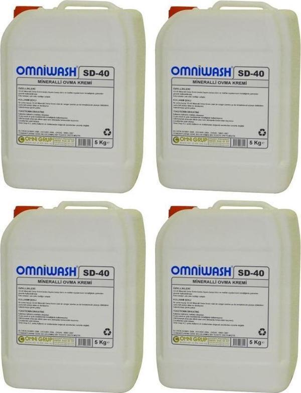 Omniwash SD-40 Mineralli Ovma Temizlik Kremi 5000ml 4 Adet - Image 1