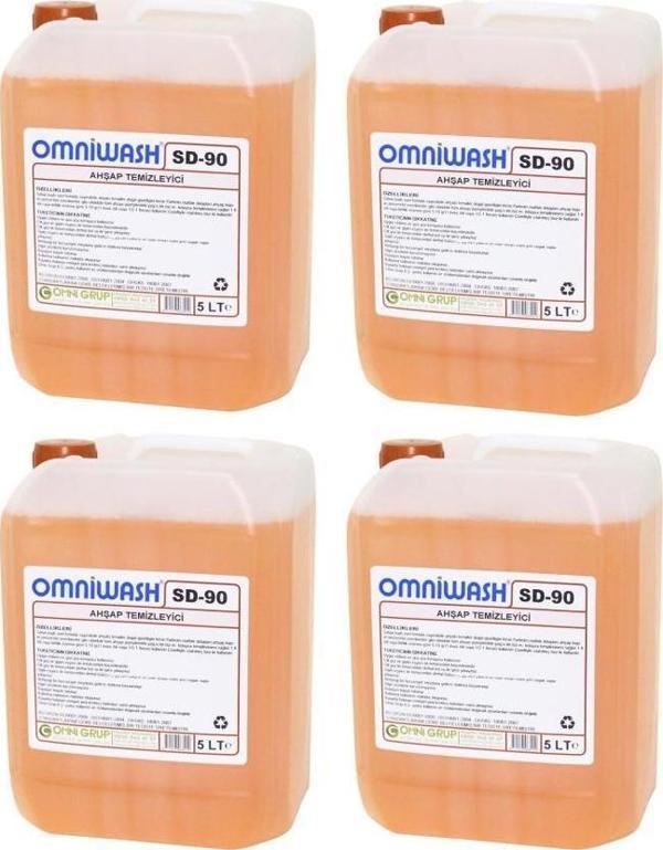 Omniwash SD-90 Ahşap Yüzey Temizeyici 5 Litre 4 Adet  - Image 1
