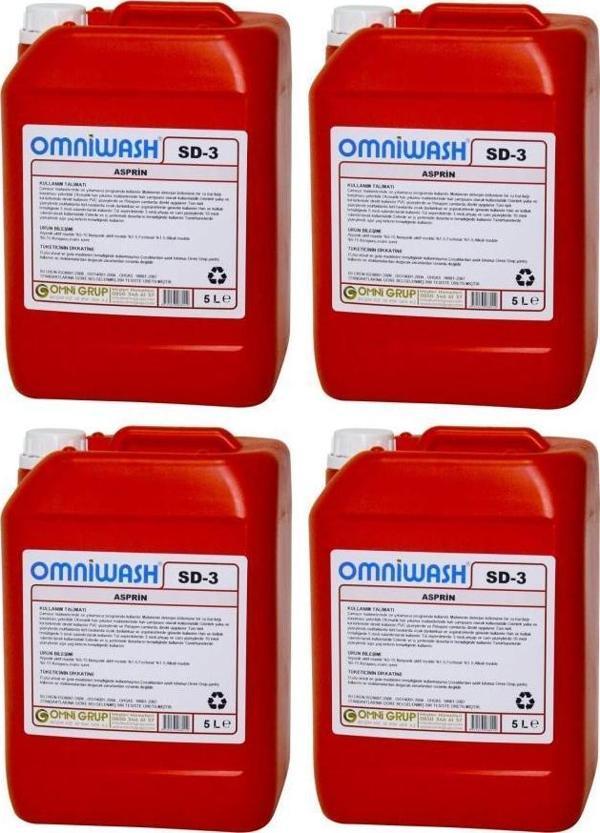 Omniwash SD-3 Asprin Genel Temizlik Ürünü 4 x 5000ml - Image 1