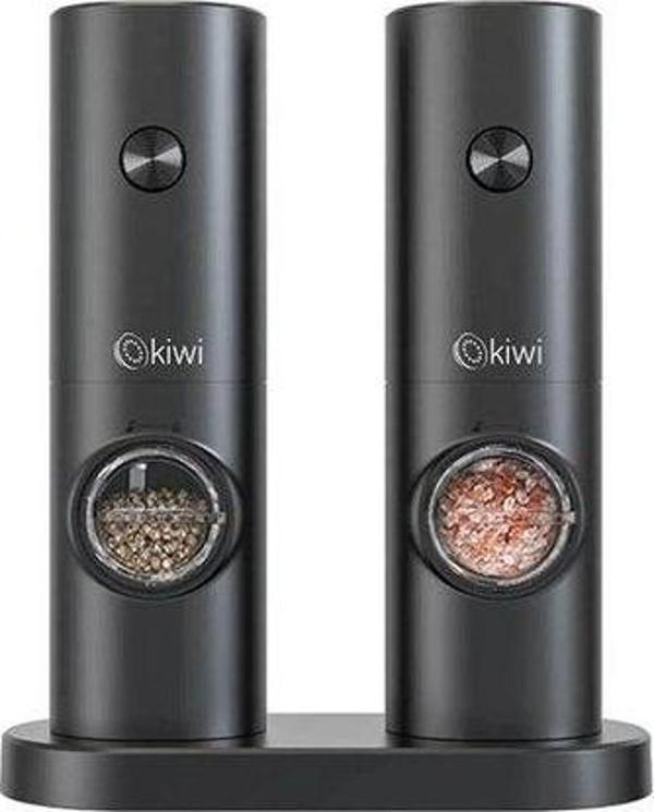 Kiwi Pilli Işıklı Otomatik 2'li Tuz Karabiber Değirmeni KSPG-4850 - Image 1