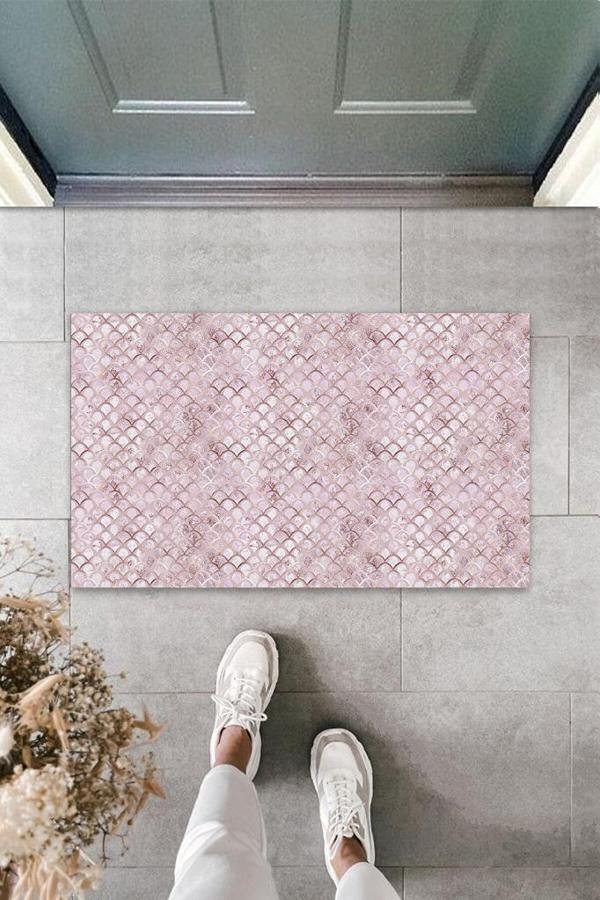 Dijital Baskı Pembe Karışık Paspas K-3085 - Image 1