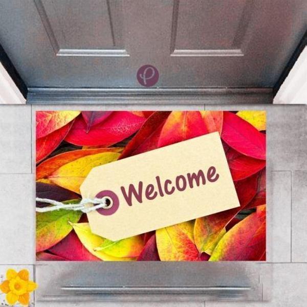 Kapı Önü Paspası Dekoratif Dijital Baskı Welcome P-2340 - Image 1