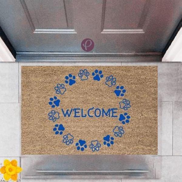 Kapı Önü Paspası Dekoratif Dijital Baskı Welcome P-2472 - Image 1