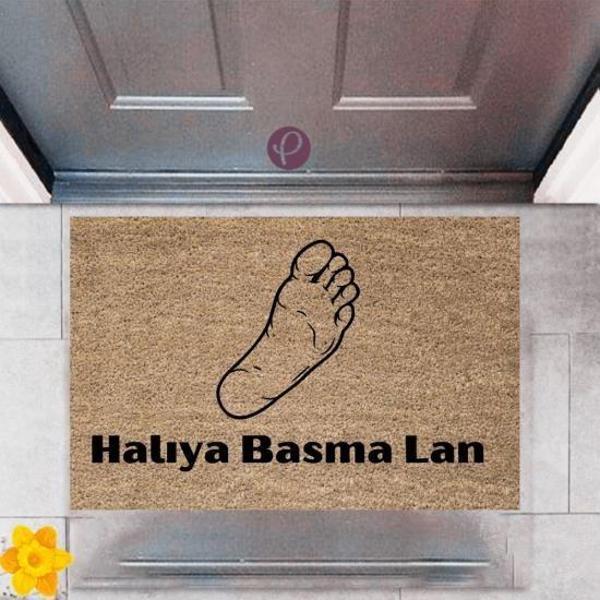 Kapı Önü Paspası Dekoratif Dijital Baskı Halıya Basma Lan P-2382 - Image 1