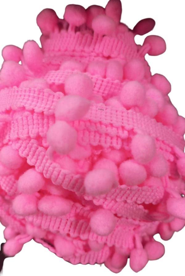 Sıralı Ponpon 1 Metre Pembe - Image 1