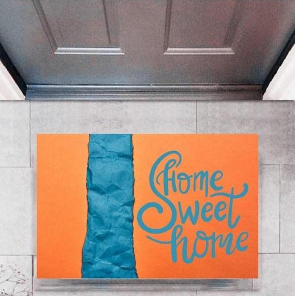 Kapı Önü Paspası Dekoratif Dijital Baskı Home Sweet Home P-2328 - Image 1
