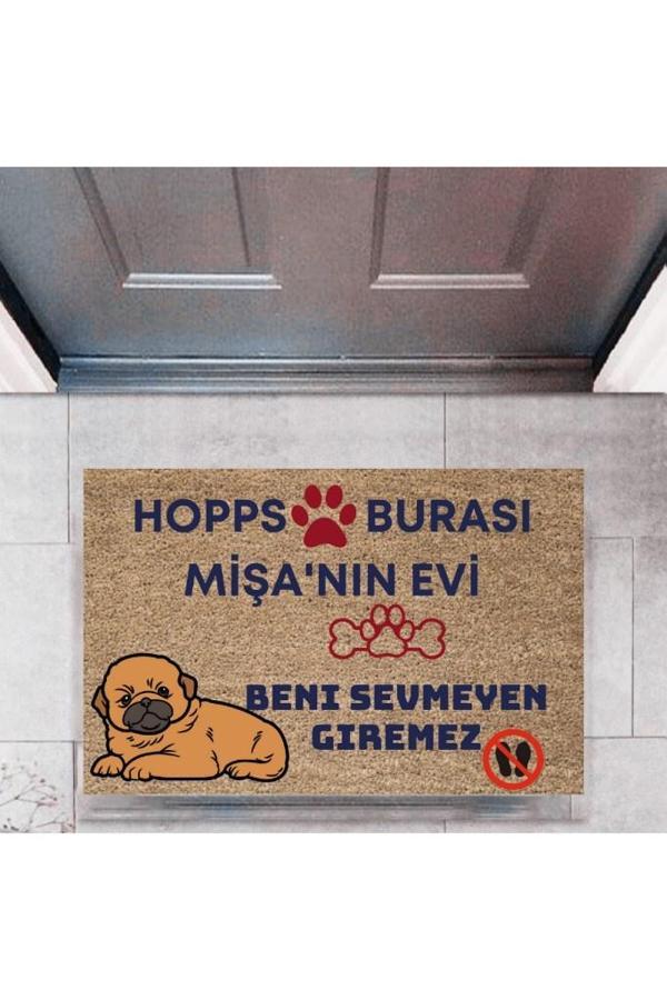 Kapı Önü Paspası Dekoratif Dijital Baskı Hopps  P-2475 - Image 1