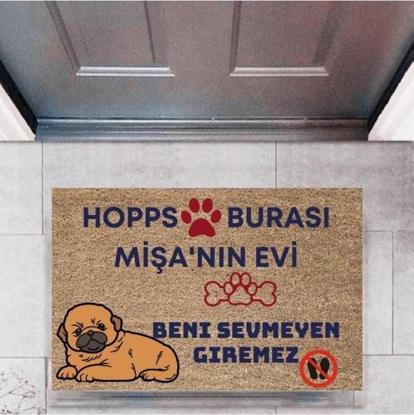 Kapı Önü Paspası Dekoratif Dijital Baskı Hopps  P-2475 - Image 1