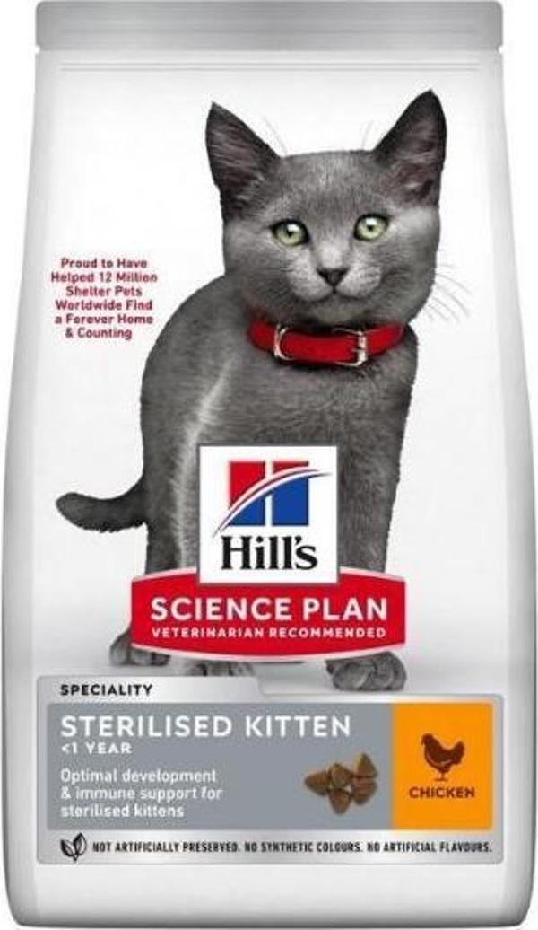Hill's Sterilised Kitten Tavuklu Kısır Yavru Kedi Maması 1,5 Kg - Image 1
