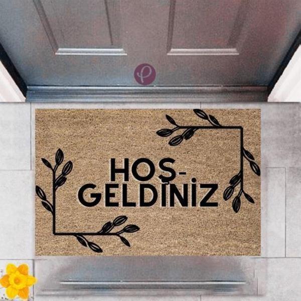 Kapı Önü Paspası Dekoratif Dijital Baskı Hoşgeldiniz P-2310 - Image 1