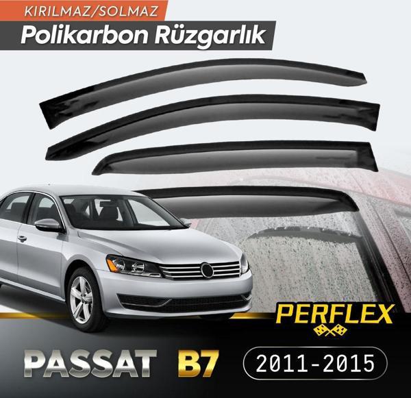 VW Passat B7 2011-2015 Cam Rüzgarlığı V2 Düz - Image 1