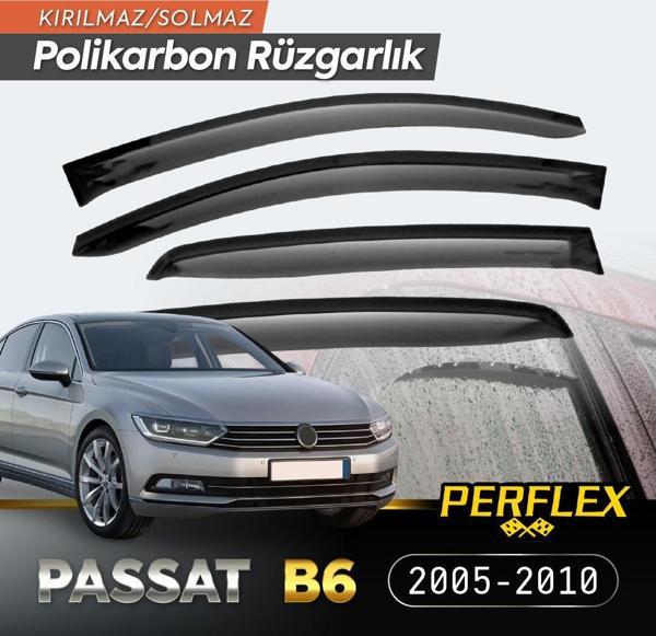 VW Passat B6 2005-2010 Cam Rüzgarlığı V2 Düz - Image 1