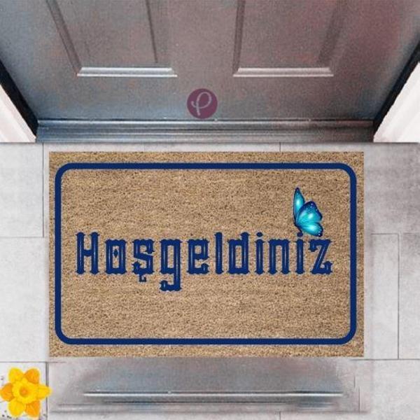 Kapı Önü Paspası Dekoratif Dijital Baskı Hoşgeldiniz P-2367 - Image 1