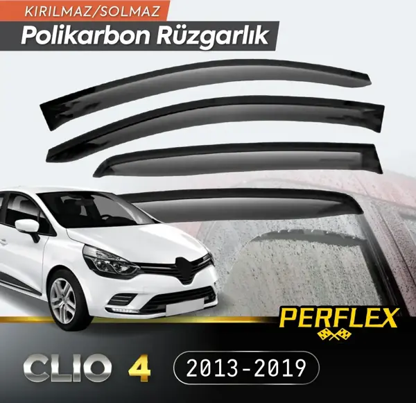 Perflex Polikarbon Kırılmaz Rüzgarlık V2 Mugen Renault Clio 4 2013-2019 - Image 1