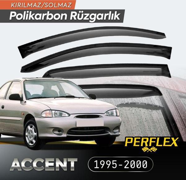 Hyundai Accent 1995-2000 Cam Rüzgarlığı V2 Mugen - Image 1