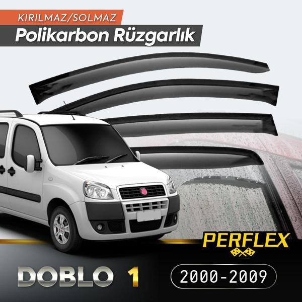 Fiat Doblo 1 2000-2009 Cam Rüzgarlığı V2 Düz - Image 1