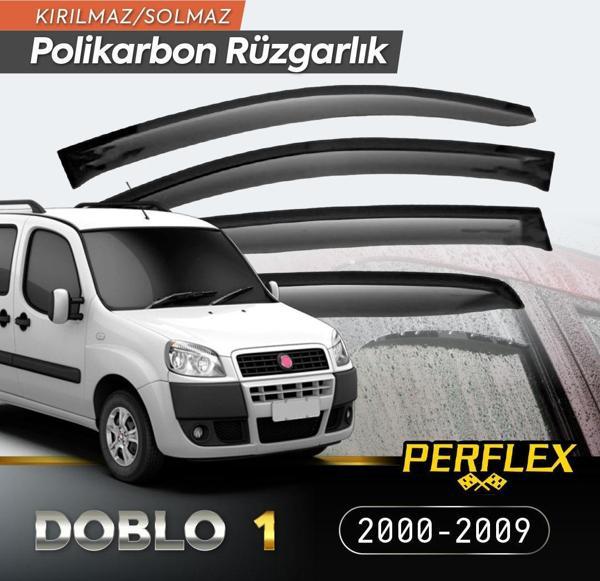 Fiat Doblo 1 2000-2009 Cam Rüzgarlığı V2 Düz - Image 1