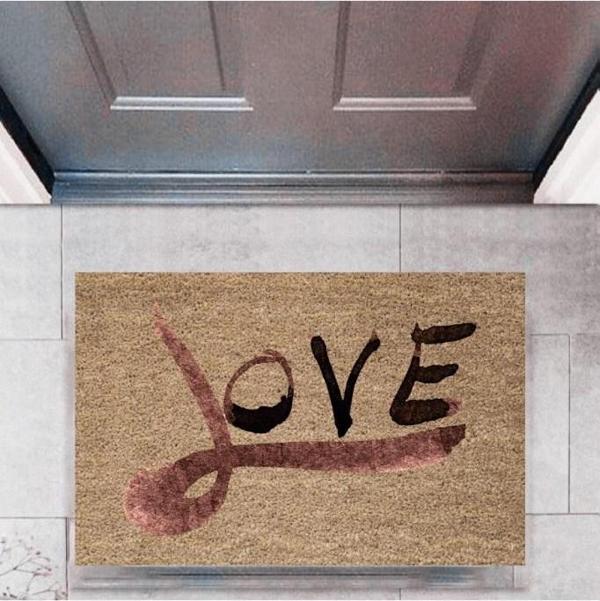 Kapı Önü Paspası Dekoratif Dijital Baskı Love P-2319 - Image 1