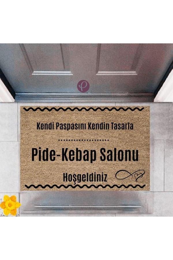 Kapı Önü Paspası Dekoratif Dijital Baskı Pide-Kebap Salonu P-2553 - Image 1