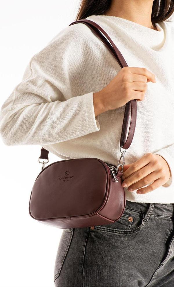 Ayakkabı Fuarı Elit Snm1423C Kadın Omuz Çantası Bordo - Image 1