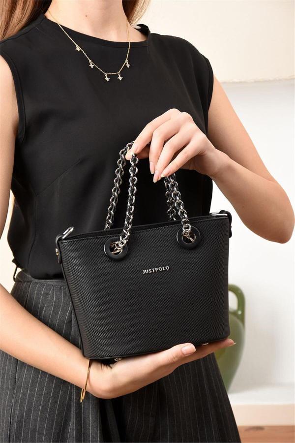 Ayakkabı Fuarı Elit Slh6054 Kadın El Çantası Siyah - Image 1