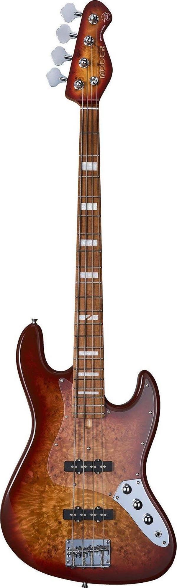 Mooer MBJ420RDBR Bas Gitar (Red Burst) - Image 1