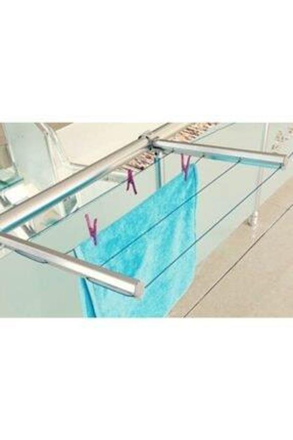 Oval Alüminyum Balkon Çamaşır Kurutmalık Küpeşte Çamaşır Askısı Oval Boru - Image 1