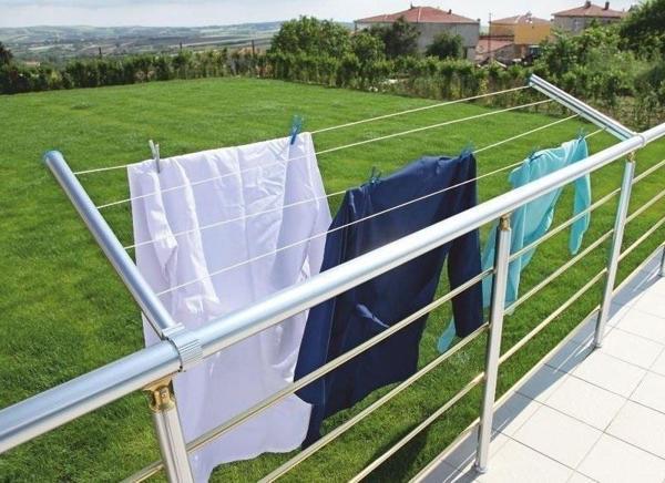 Alüminyum Balkon Çamaşır Kurutmalık Balkon Çamaşır Askısı - Image 1