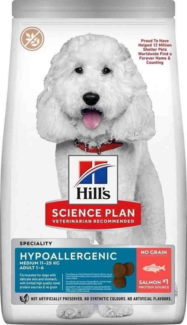 Hills Hypo-Allergenic Somonlu Orta Irk Yetişkin Köpek Maması 12 Kg - Image 1