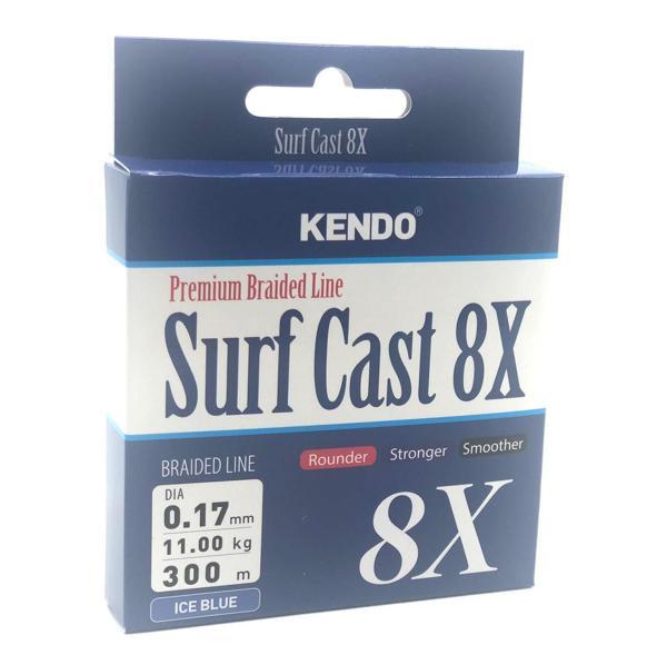Kendo Surf Cast 8X Fıghtıng 300 mt Örgü İp ( ICE BLUE) 0,17mm - Image 1
