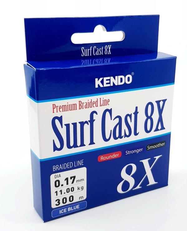 Kendo Surf Cast 8X Fıghtıng 300 mt Örgü İp ( ICE BLUE) 0,13mm - Image 1