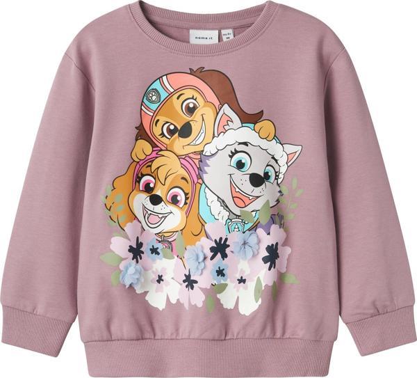 I13238280-ELDERBERRY Name It Nmfjura Paw Nreg Sweat Unb Cplg &Ccedil;ocuk Sweatshirt Pembe - Image 1