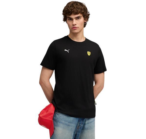 632789-01 Puma Ferrari Sportswear Car G Tee Erkek T-Shirt Siyah - Image 1