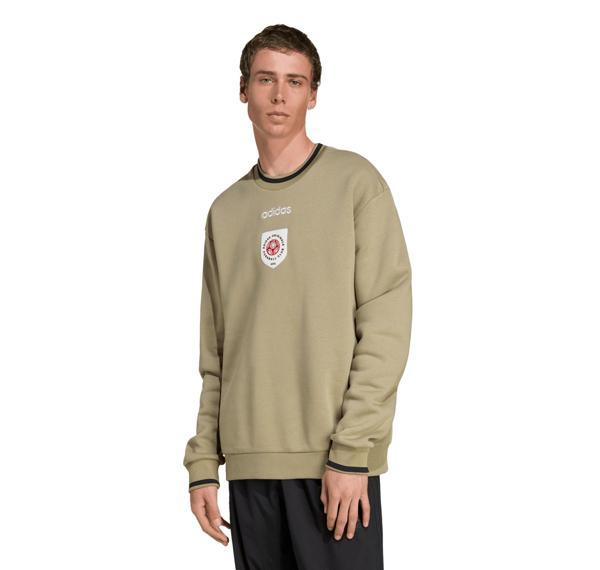 JX3067-E adidas Crewneck Swt Erkek Sweatshirt Haki - Image 1