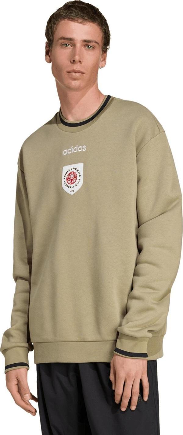 JX3067-E adidas Crewneck Swt Erkek Sweatshirt Haki - Image 1