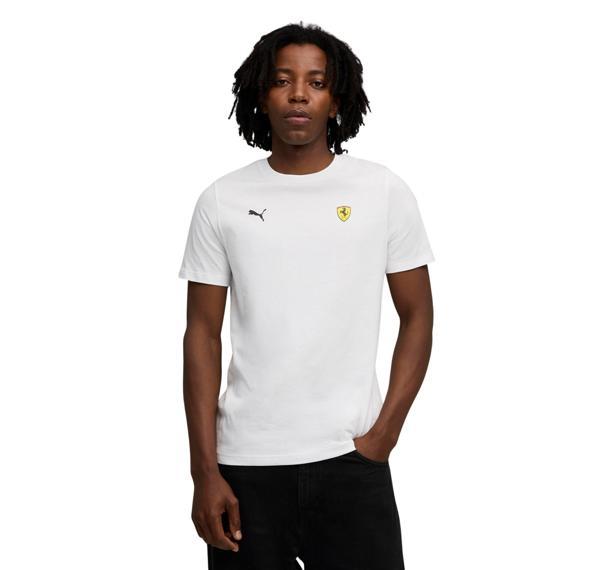 632789-04 Puma Ferrari Sportswear Car G Tee Erkek T-Shirt Beyaz - Image 1