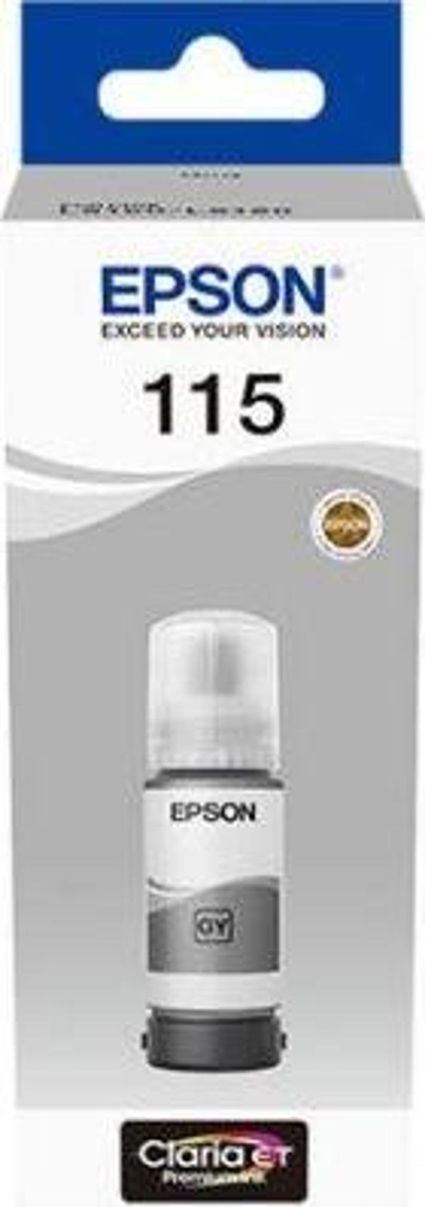 Epson 115 Grey Gri Şişe Mürekkep T07D54A L8160-L8180 - Image 1