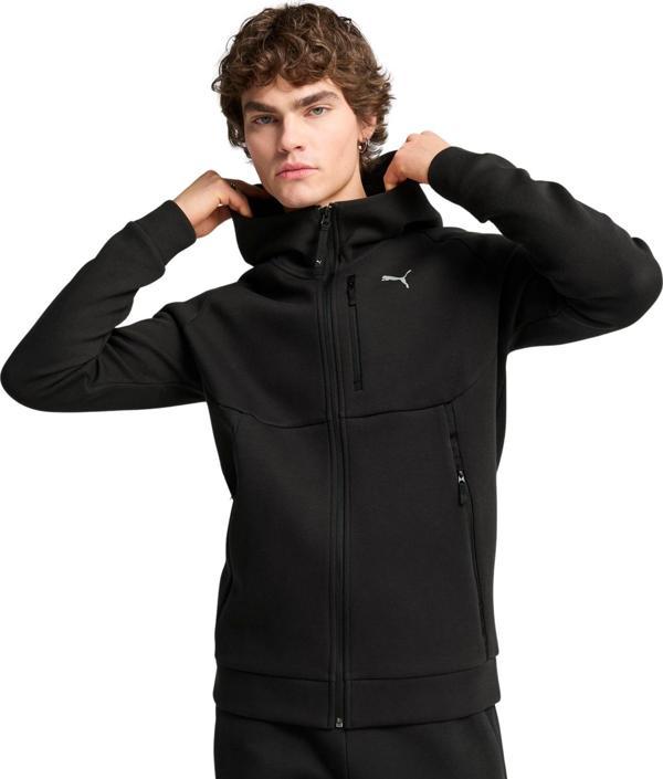 629674-01 Puma Pumatech Full-Zip Hoodie Erkek Ceket Siyah - Image 1