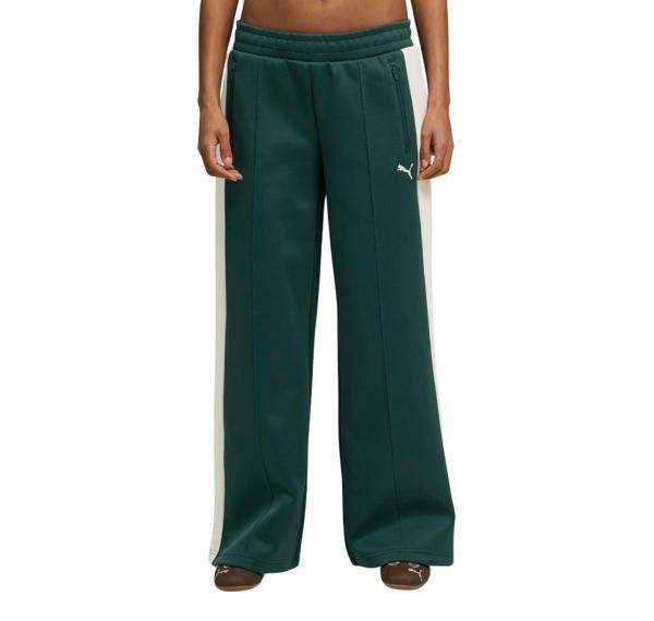 629803-75 Puma T7 Low Rise Track Pants Kadın Eşofman Altı Yeşil - Image 1