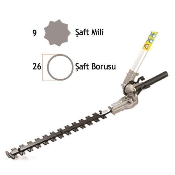 Baco 26mm 9diş Motorlu Tırpan Yüksek Lükstrüm Çit Kesme Şimşir Çit Budama Aparatı - Image 1