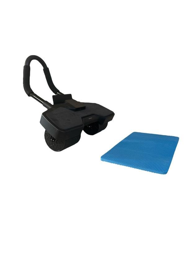 Hepitop Dijital Sayaçlı Çek Bırak Karın Egzersiz Aleti | 3 Tekerli Ab Wheel + Diz İçin Mat Dahil - Image 1