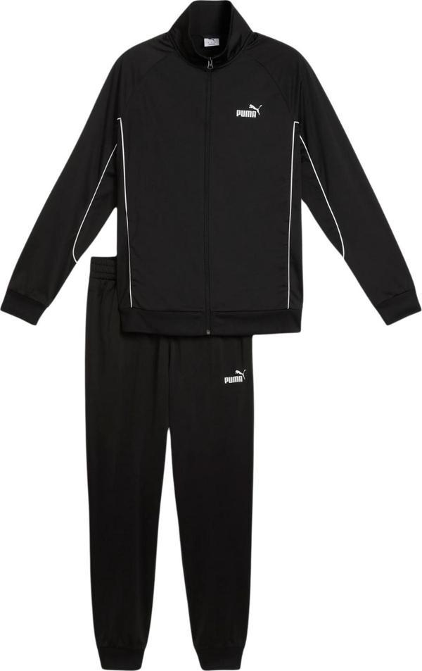 688172-01 Puma Poly Piping Suit Erkek Eşofman Takımı Siyah - Image 1
