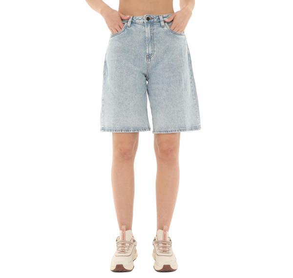B0A67T7EPJ1-R Timberland Denim Shorts Kadın Şort Ve Kapri Mavi - Image 1