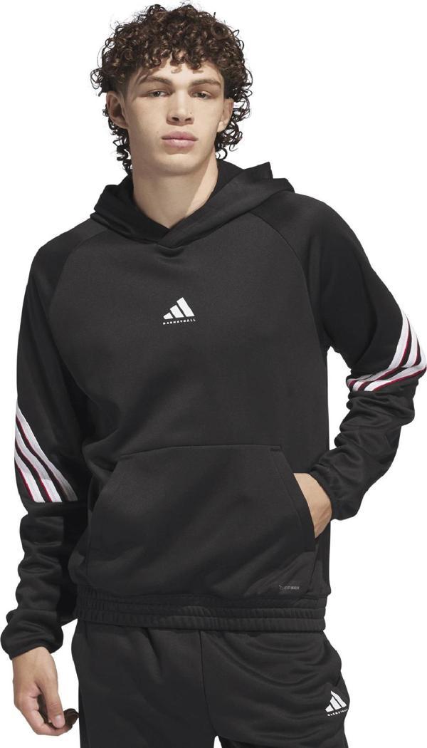 JN2491-E adidas Crazywarm Hoody Erkek Sweatshirt Siyah - Image 1
