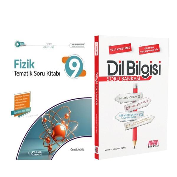 Palme 9.Sınıf Fizik ve AKM Dil Bilgisi Soru Bankası Seti 2 Kitap - Palme Yayınları - Image 1