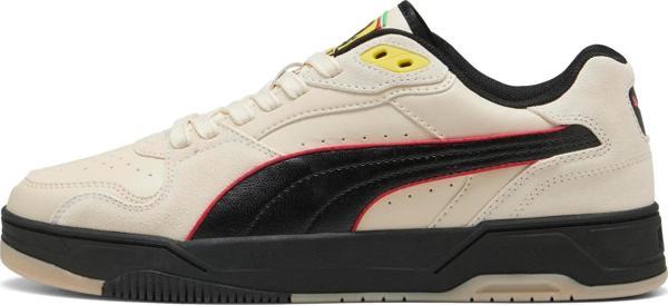 308912-03 Puma Ferrari Rbd Break Low Spor Ayakkabı Krem - Image 1