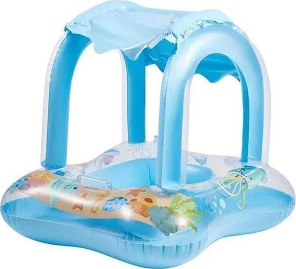 Oyuncaklı Şişme Bebe Flotörü Bebek Simiti Baby Bebek Simidi 0-3 Yaş - Image 1