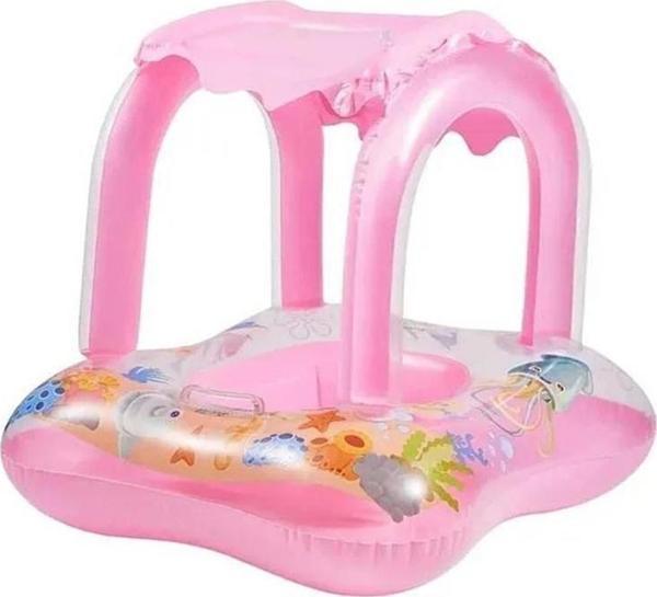 Oyuncaklı Şişme Bebe Flotörü Bebek Simiti Baby Bebek Simidi 0-3 Yaş - Image 1